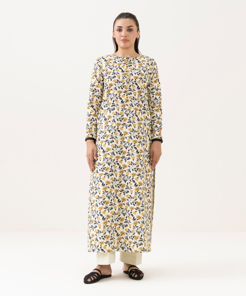 Printed Khaddar Shirt 1pcs