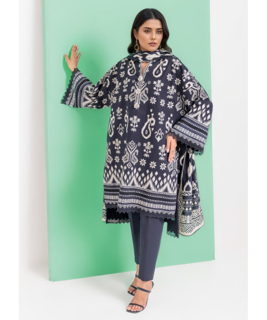 Etnika 2 Piece Unstitched Suit | Mahru.pk