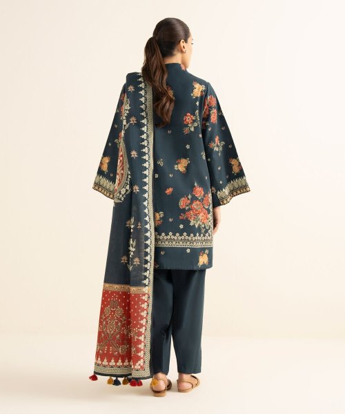 3 Piece Printed Light Khaddar Suit | Mahru.pk