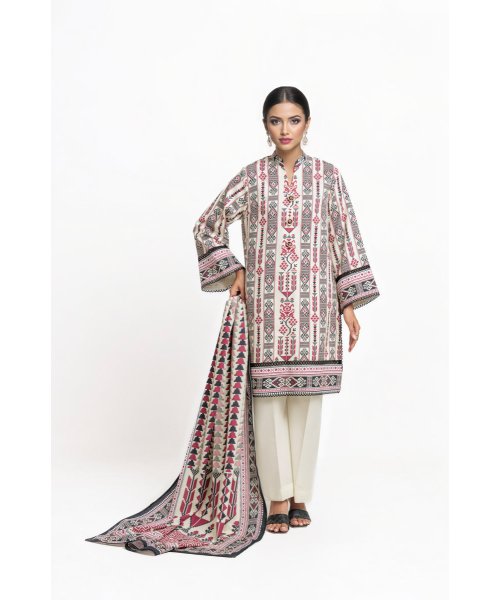Khaki 2 Piece Unstitched Suit | Mahru.pk