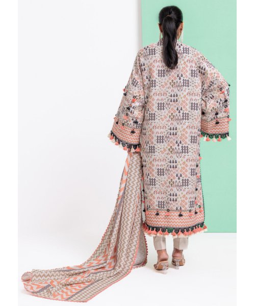 3 Piece – Embroidered Light Khaddar Suit | Mahru.pk