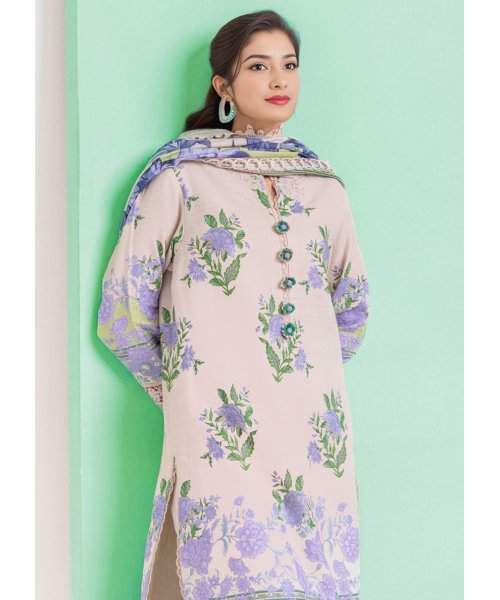 Festival Bloom 3-Piece Unstitched Light Khaddar Suit | Winter Collection 2025