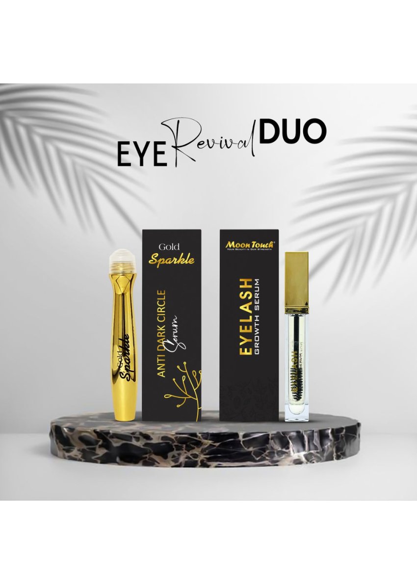 Mahru Eye Lash Growth Serum &amp; Anti Dark Circle Serum – Natural Beauty Duo for Longer Lashes &amp; Bright Eyes